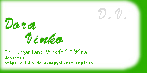 dora vinko business card